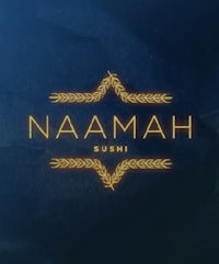 the logo for naamah sushi