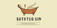 the logo for bathtub gin